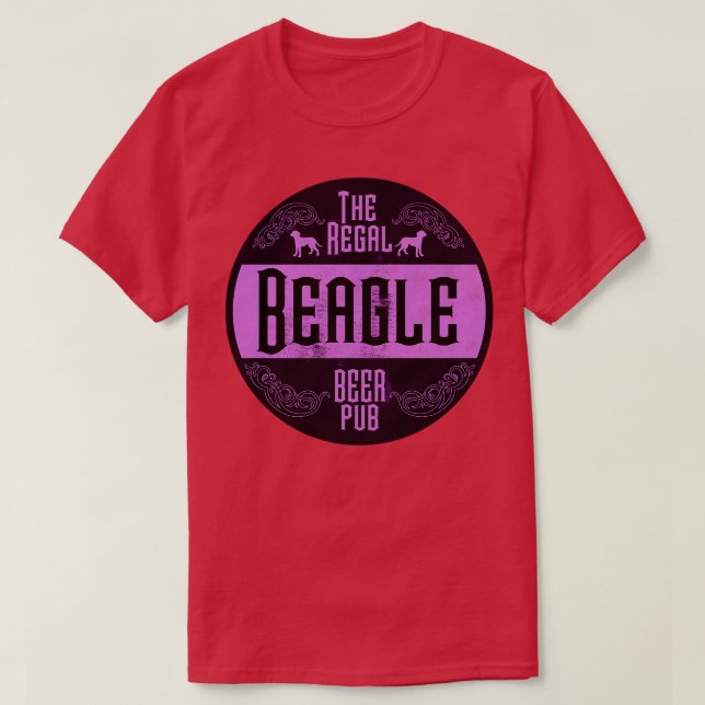 Camiseta Regal Beagle Purple Vintage (Frente do Design)