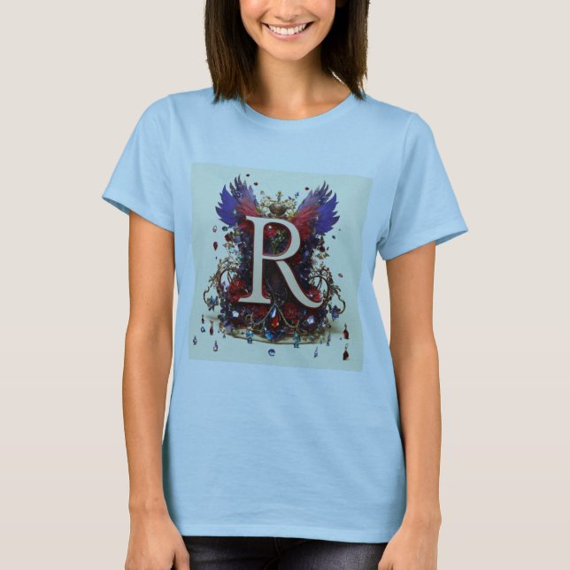 Camiseta "Regal Majestade Cristal Adorada da Rainha Medieva (Frente)