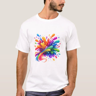 Camiseta Regalo de Arte Abstracto Color Splash | C