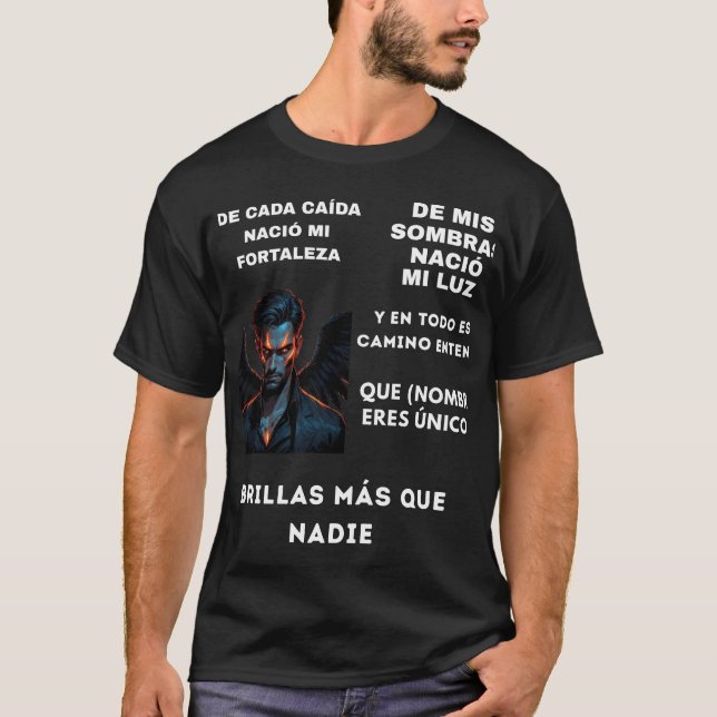 CAMISETA REGALO PERSONALIZADO (NOMBRE)TU BRILLAS (Frente)
