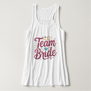 Camiseta Regata Equipe Noiva Festa de Casamento Te