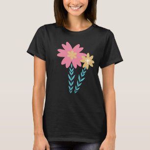 Camiseta Regata Floral Amarela Rosa Jardim