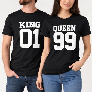 Camiseta Regata Personalizada Rei Rainha Casal