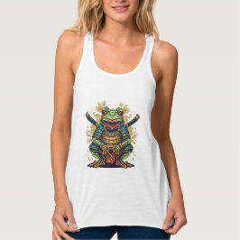 Camiseta Regata Samurai Frog Warrior Flowy