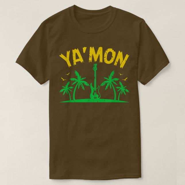 Camiseta Reggae Bass Guitar Jogadores Yamon (Frente do Design)