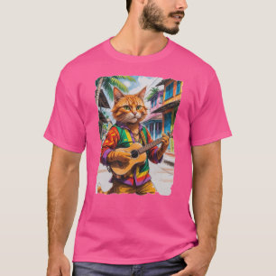Camiseta Reggae Cat na Jamaica!