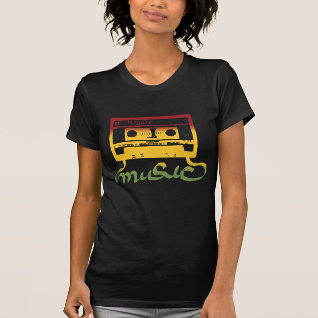 Camiseta reggae da fita do rasta (Frente)