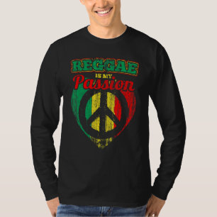 Camiseta Reggae É A Minha Paixão Bandeira Rastafari Com O S