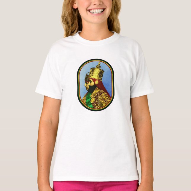 Camiseta Reggae Etiópia Jamaica de Haile Selassie Rasta (Frente)
