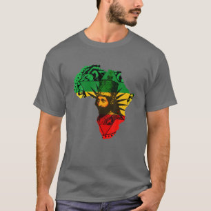 Camiseta Reggae Haile Selassie Rastafarian Jamaican Etiópi