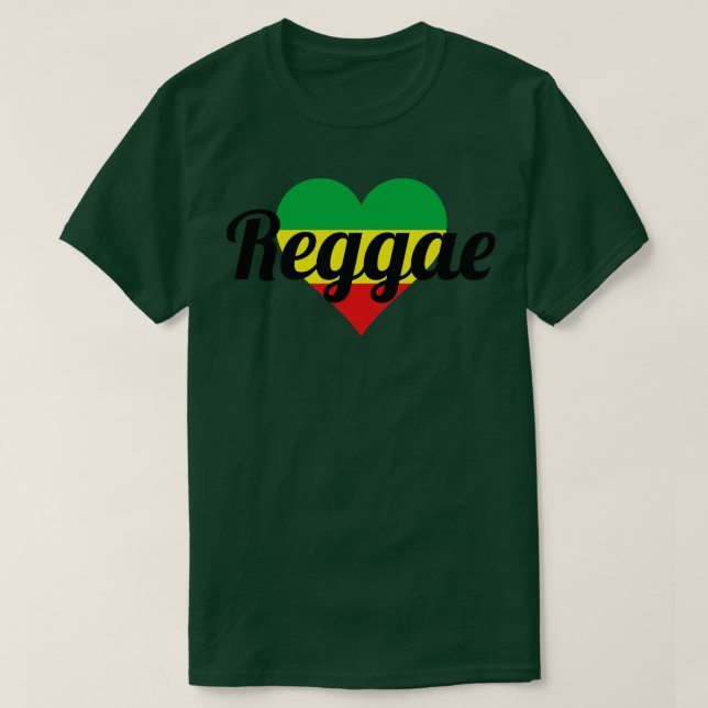 Camiseta Reggae Heart (Frente do Design)
