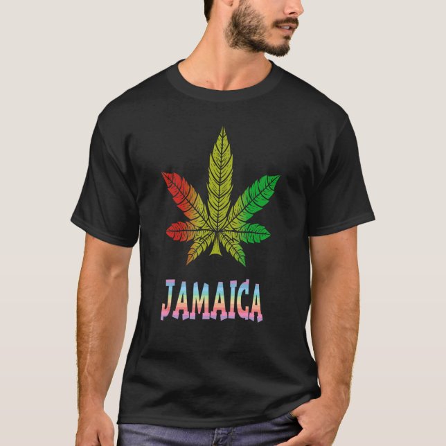 Camiseta Reggae jamaicano orgulhoso Caribe música Jamaica 1 (Frente)