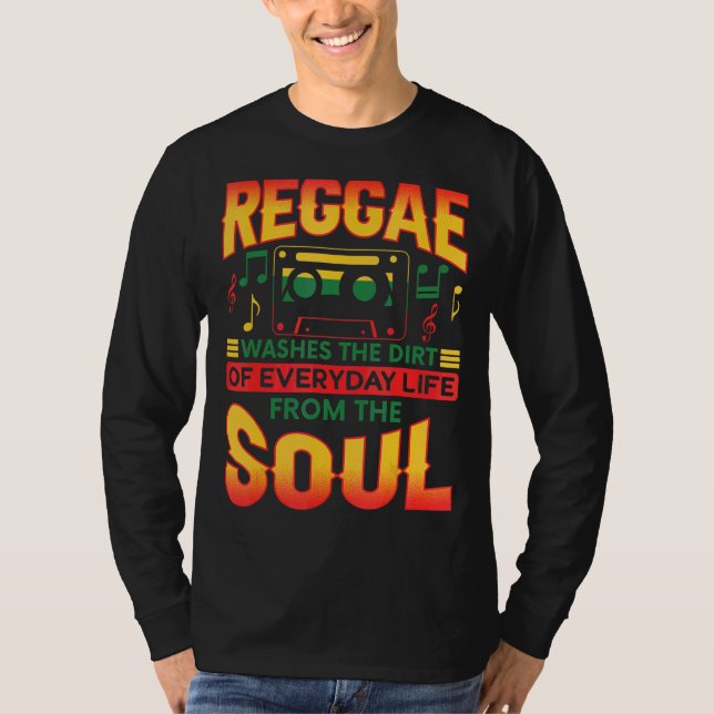 Camiseta Reggae Lava A Sujeira Da Vida Quotidiana Dos S (Frente)