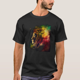 Camiseta Reggae Lion Rastafari Music Freedom Zion Jamaica