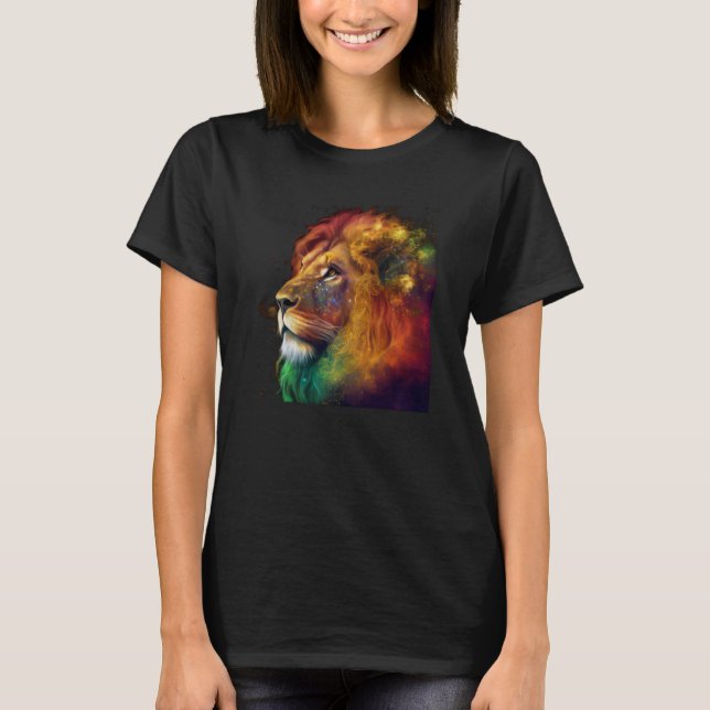 Camiseta Reggae Lion Rastafari Music Freedom Zion Jamaica   (Frente)