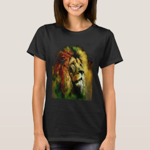 Camiseta Reggae Lion Rastafari Music Freedom Zion Jamaica
