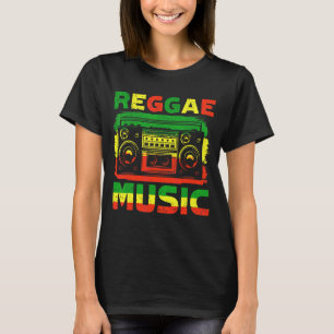 Camiseta Reggae Music Boombox Jamaican
