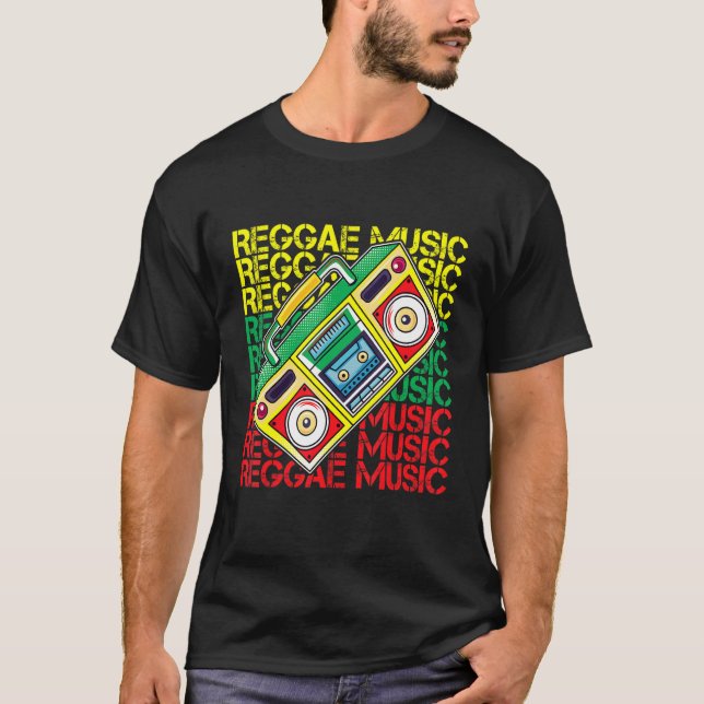 Camiseta Reggae Music I Rasta I Rastafari I Jamaican Reggae (Frente)