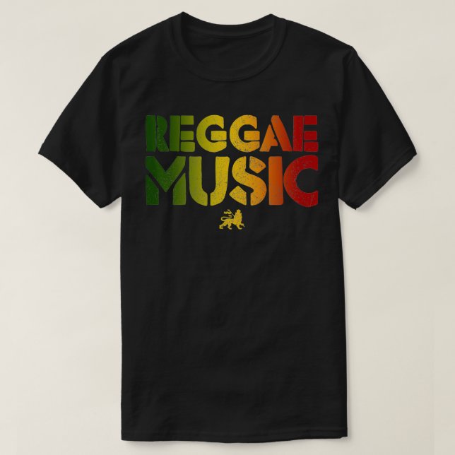Camiseta Reggae Music Lion De Judah Rastafari Rasta Jamaica (Frente do Design)