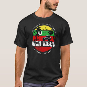 Camiseta Reggae Rasta High Vibes Reggae Music Rastafarian