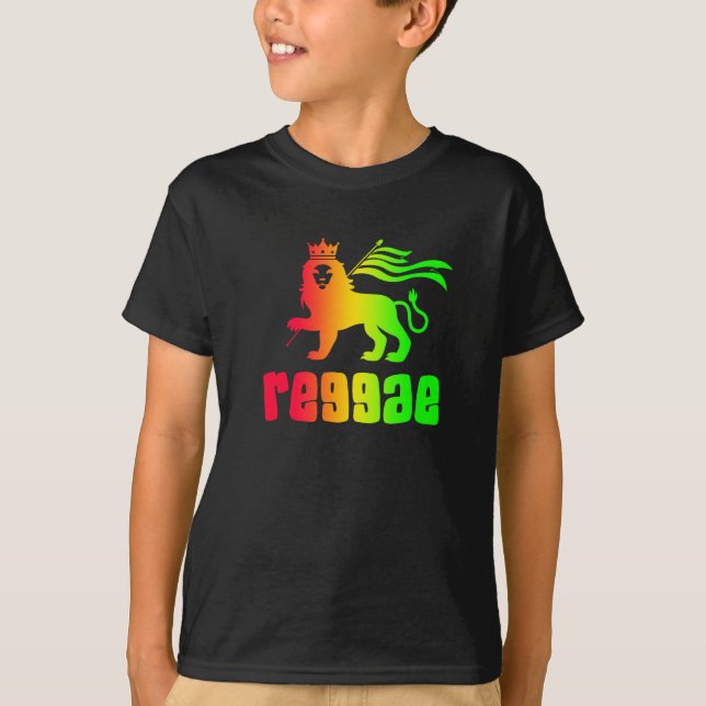 Camiseta Reggae Rasta Lion T-Shirt (Frente)