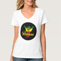 Reggae Shaka Mãos com cores reggae