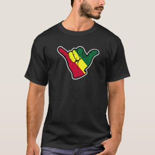 Camiseta Reggae Shaka Surf Boas Momentos Rasta Ilha Roots R