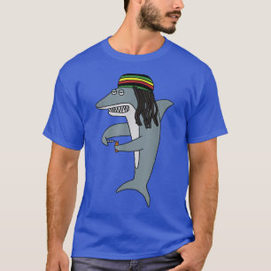 Camiseta Reggae Shark Funny Dreadlock Rasta