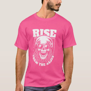 Camiseta Reggae Skull Rasta Rastafarian - Música Rastafari