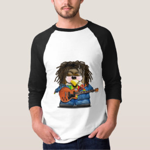 Camiseta Reggae Tux do balancim de Rasta