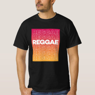Camiseta Reggae Typografia T-Shirt