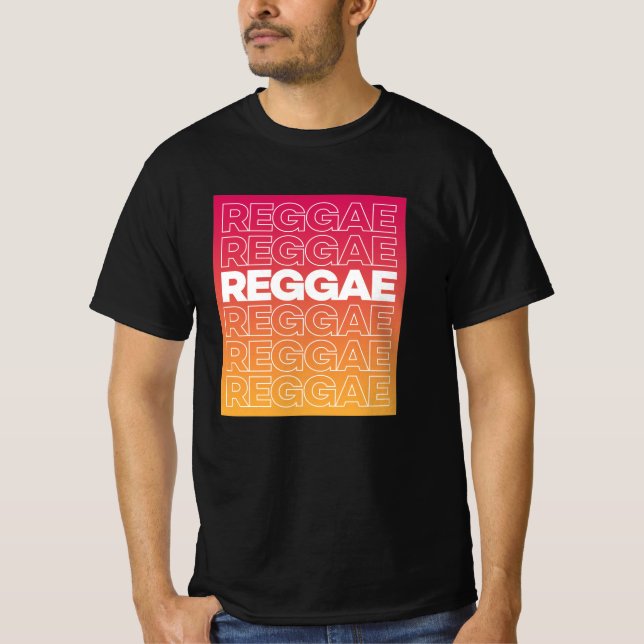 Camiseta Reggae Typografia T-Shirt (Frente)