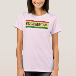 Camiseta REGGAENERATION; Reggae, hippy, Rasta,