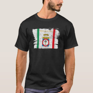 Camiseta Região Apúlia Itália Bari Itália Flag Vintage Retr