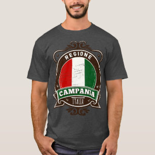 Camiseta Região Campania Italia Original Retro Design