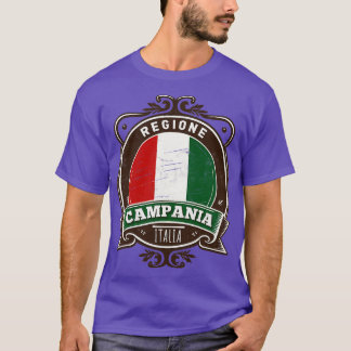 Camiseta Região Campania Italia Original Retro Design