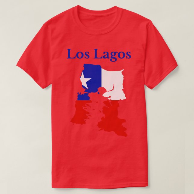 Camiseta Região de Los Lagos no Chile (Frente do Design)