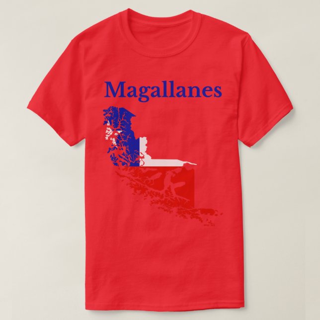 Camiseta Região de Magallanes — Chile (Frente do Design)