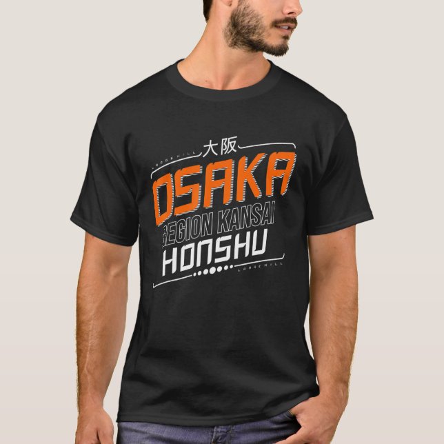 Camiseta Região de Osaka Kansai Honshu (Frente)