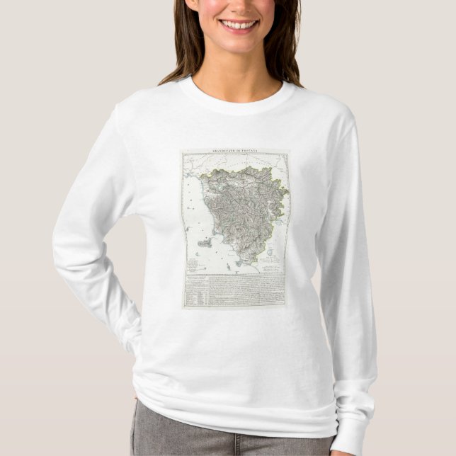 Camiseta Região de Toscânia Italia (Frente)