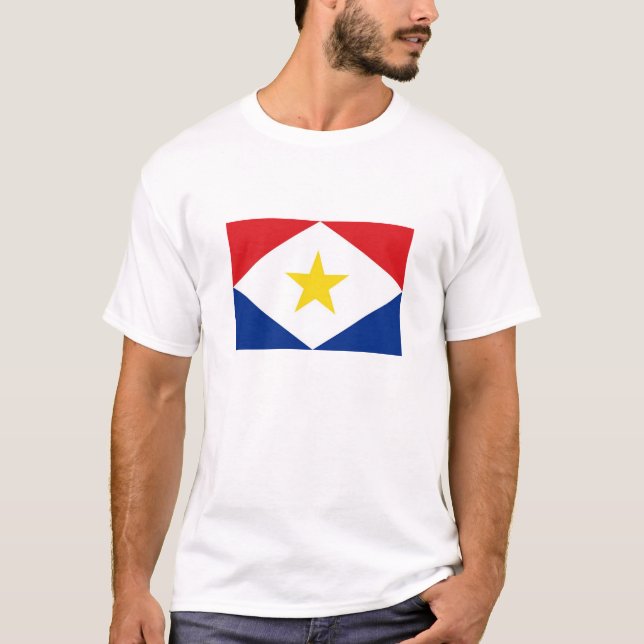 Camiseta região holandesa do país da bandeira da ilha do (Frente)