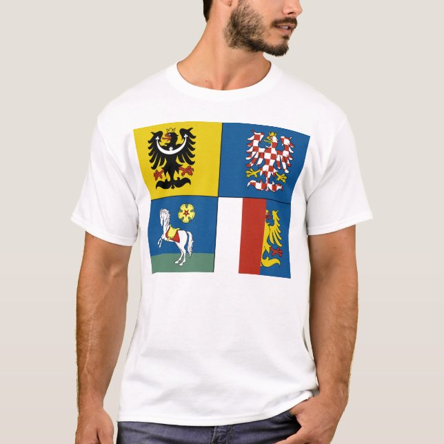 Camiseta Região Silesian de Moravian, checa (Frente)