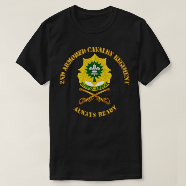 Camiseta Regimento de Cavalaria Armada de segundo DUI Sempr (Frente do Design)