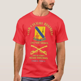 Camiseta Regimento de Cavalaria de 14 com o esquadrão de ru