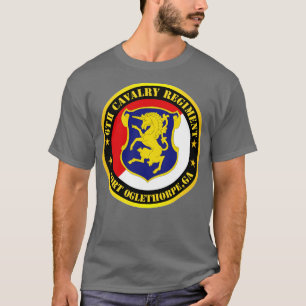 Camiseta Regimento de Cavalaria de 6 Fort Oglethorpe GA