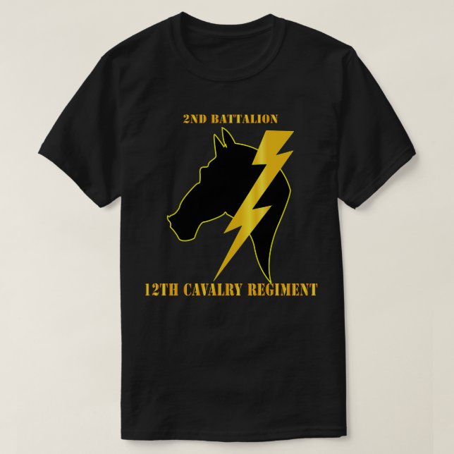 Camiseta Regimento de Cavalaria do Batalhão de segundos 12 (Frente do Design)