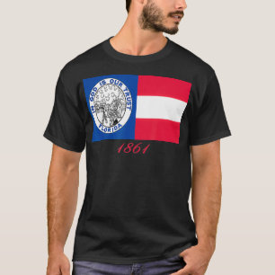 CAMISETA REGIMENTO DE GUERRA CIVIL DA FLÓRIDA EM 1861 EM DE