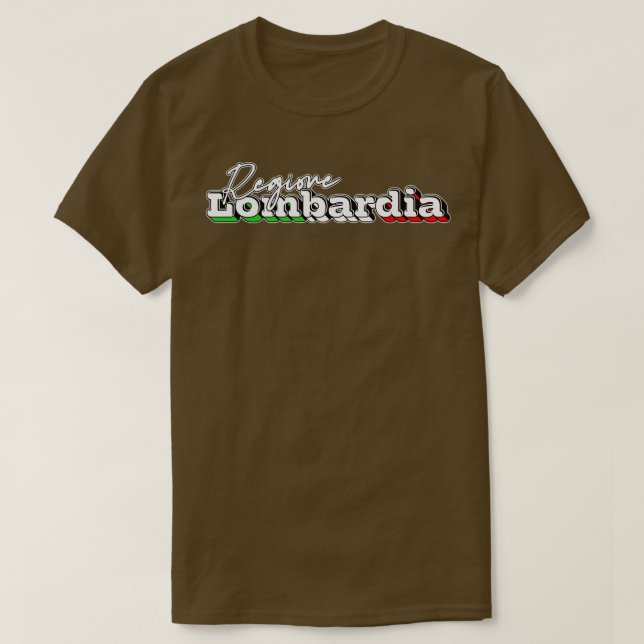 Camiseta Regione Lombardia Retro Design (Frente do Design)