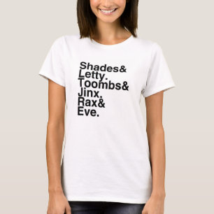 Camiseta Registre os namorados/amigas S&L, T&J, R&E