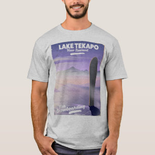 Camiseta registre um lago Tekapo Nova Zelândia da viagem